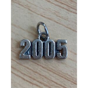 .925 Year 2005 Sterling Silver Jewelry Charm